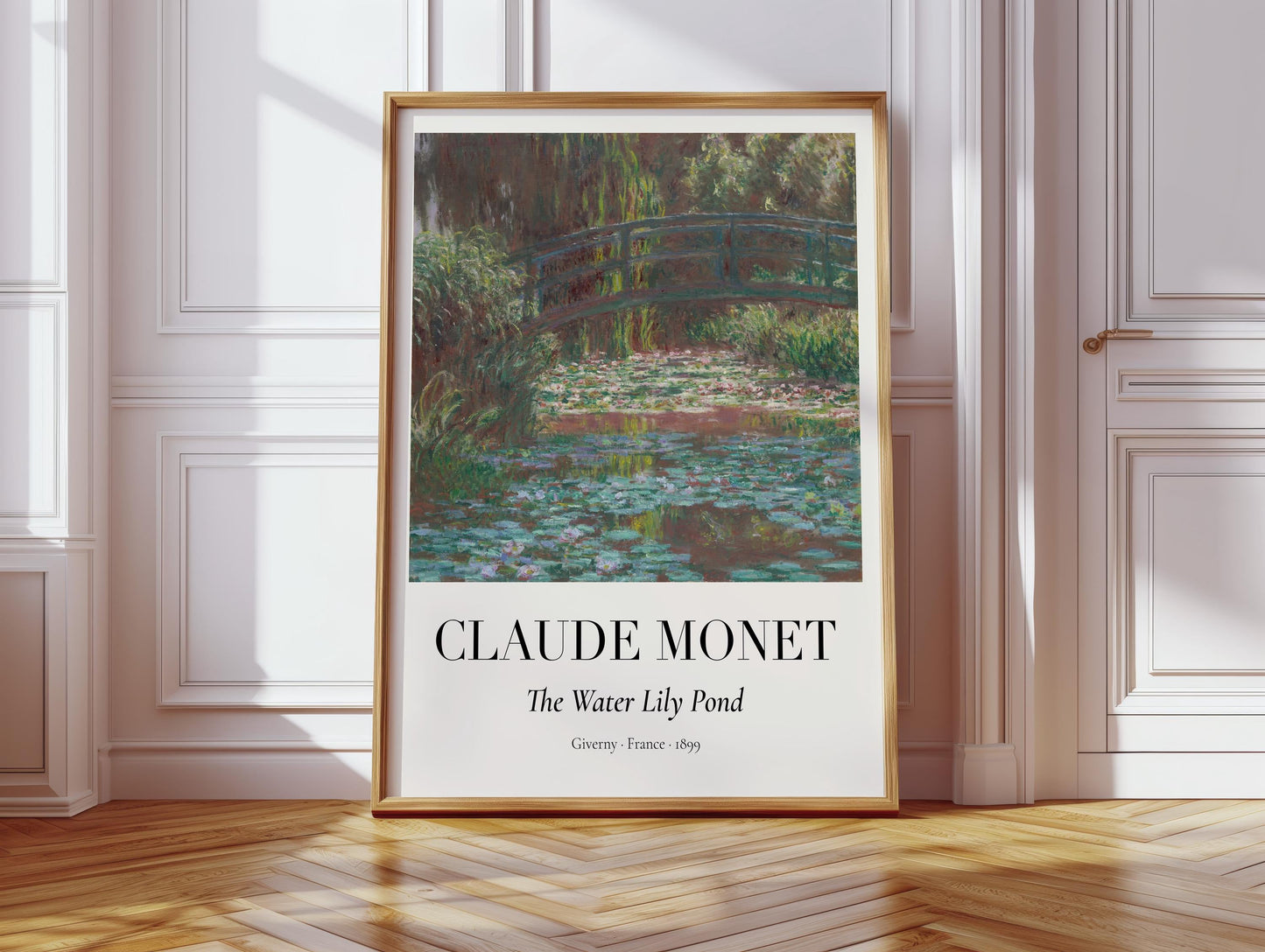 Claude Monet Poster ยท Water Lily Pond in Giverny 1899 ยท Seerosen Impressionismus ยท Kunst & Geschenkidee ยท Druckprint ohne Rahmen