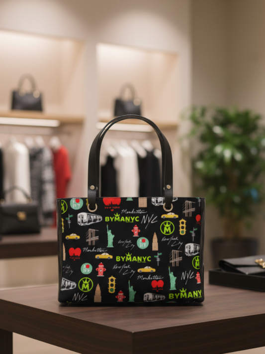 LA VIE EN ROSE Manhattan Handbag BYMANYC ® New York Vegan Elegance-0