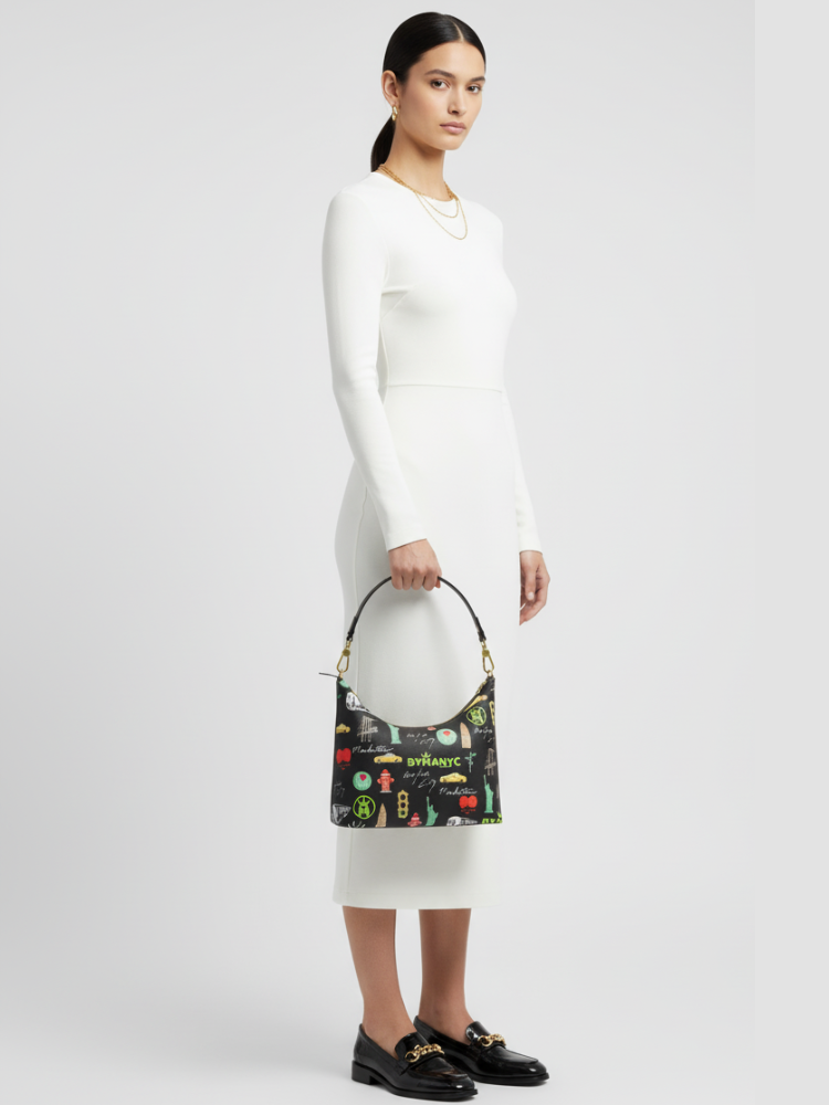 LA VIE EN ROSE Manhattan Handbag BYMANYC ® New York Vegan Elegance-3